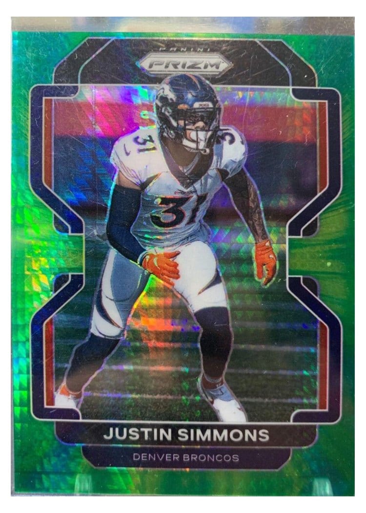 2021 Panini Prizm Base Set Justin Simmons #205 card