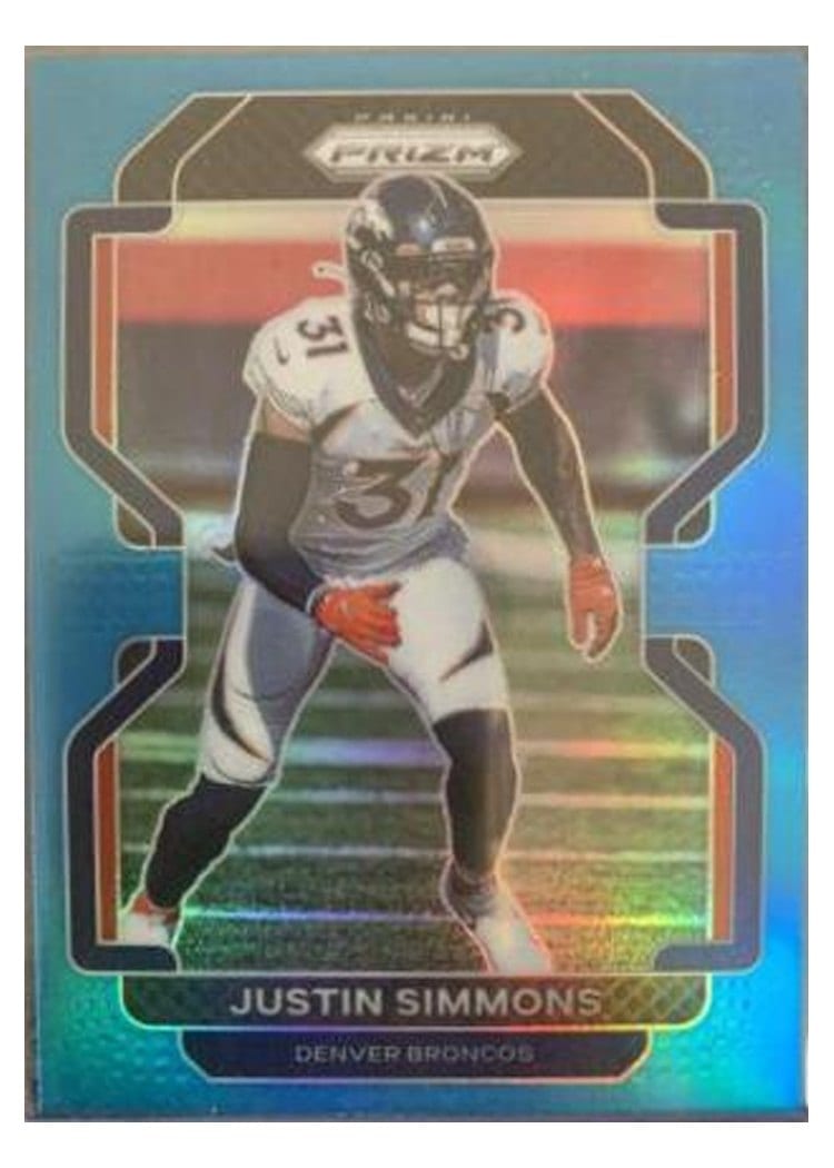 2021 Panini Prizm Base Set Justin Simmons #205 card