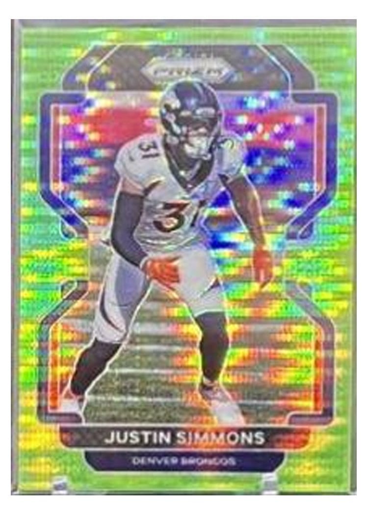 2021 Panini Prizm Base Set Justin Simmons #205 card