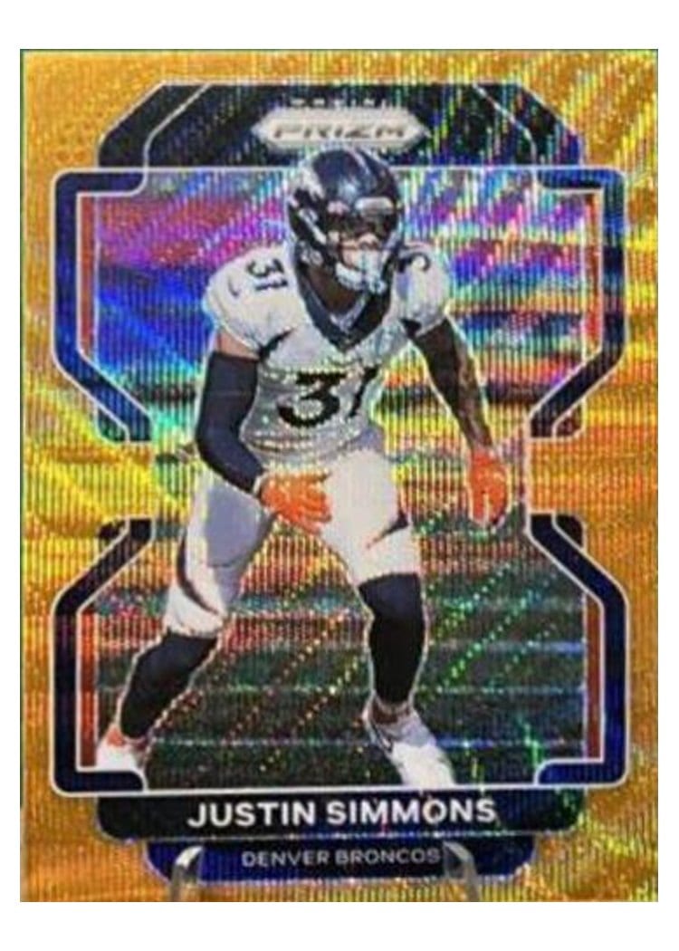 2021 Panini Prizm Base Set Justin Simmons #205 card
