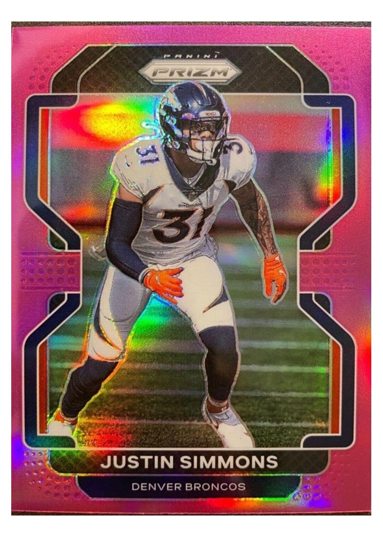 2021 Panini Prizm Base Set Justin Simmons #205 card