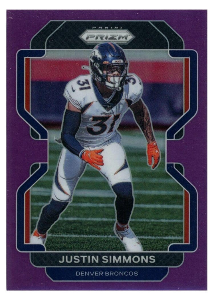 2021 Panini Prizm Base Set Justin Simmons #205 card