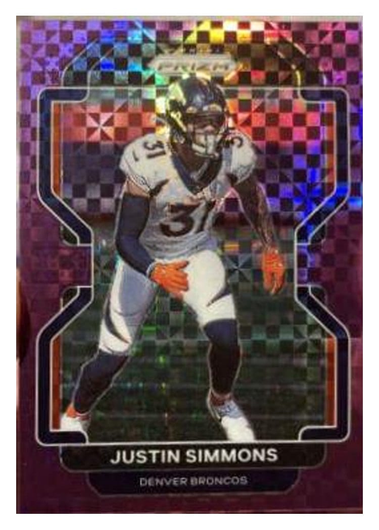 2021 Panini Prizm Base Set Justin Simmons #205 card