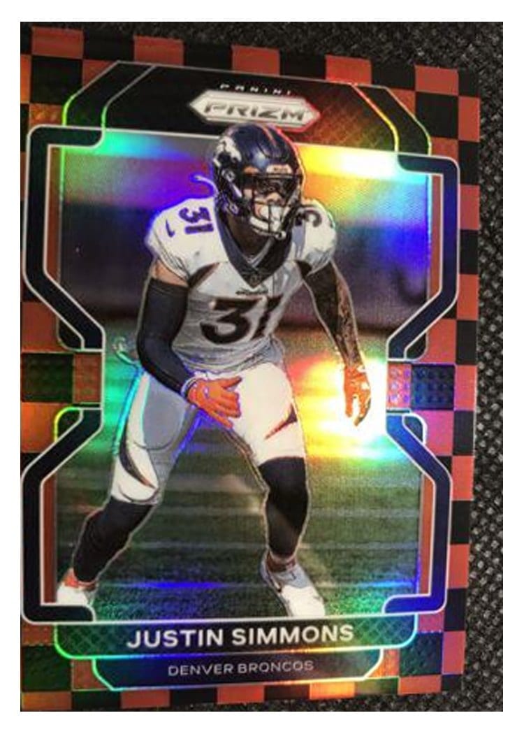 2021 Panini Prizm Base Set Justin Simmons #205 card