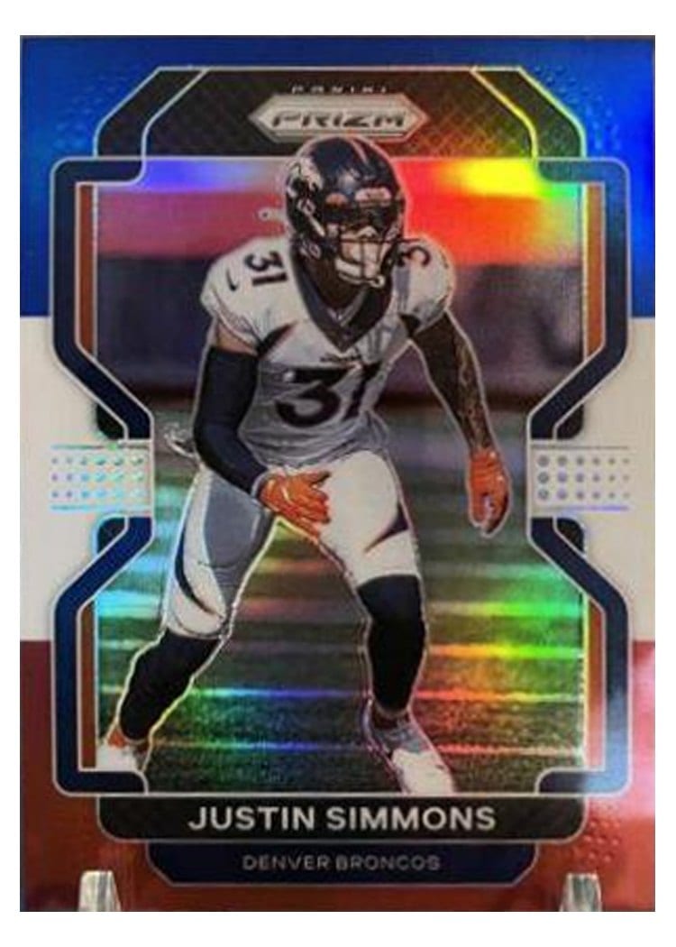 2021 Panini Prizm Base Set Justin Simmons #205 card