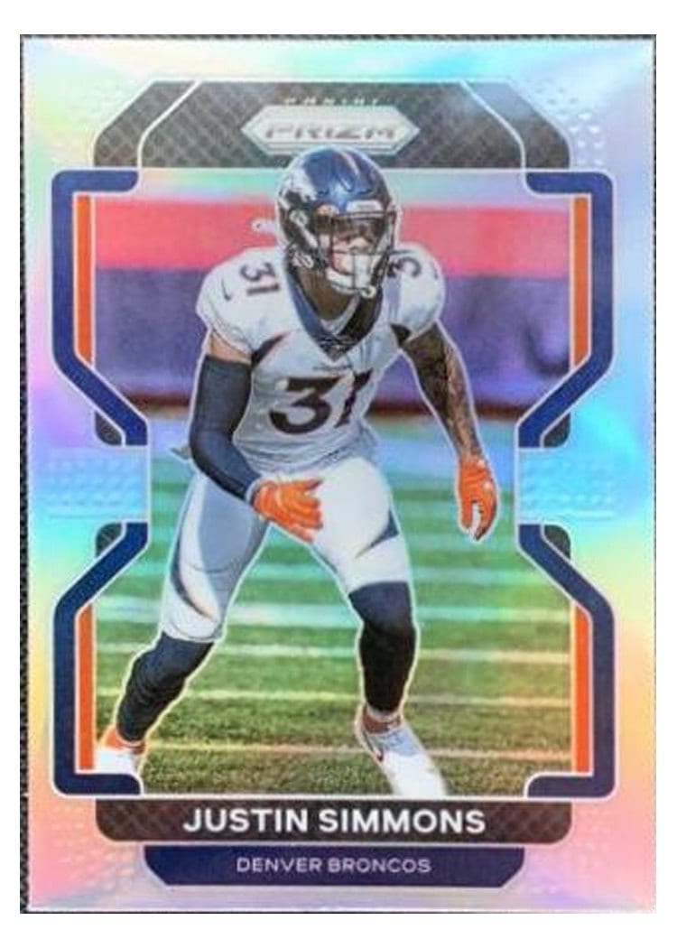 2021 Panini Prizm Base Set Justin Simmons #205 card