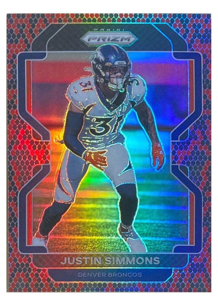 2021 Panini Prizm Base Set Justin Simmons #205 card