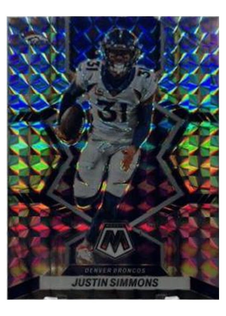 2022 Panini Mosaic Base Set Justin Simmons Mosaic #62 card