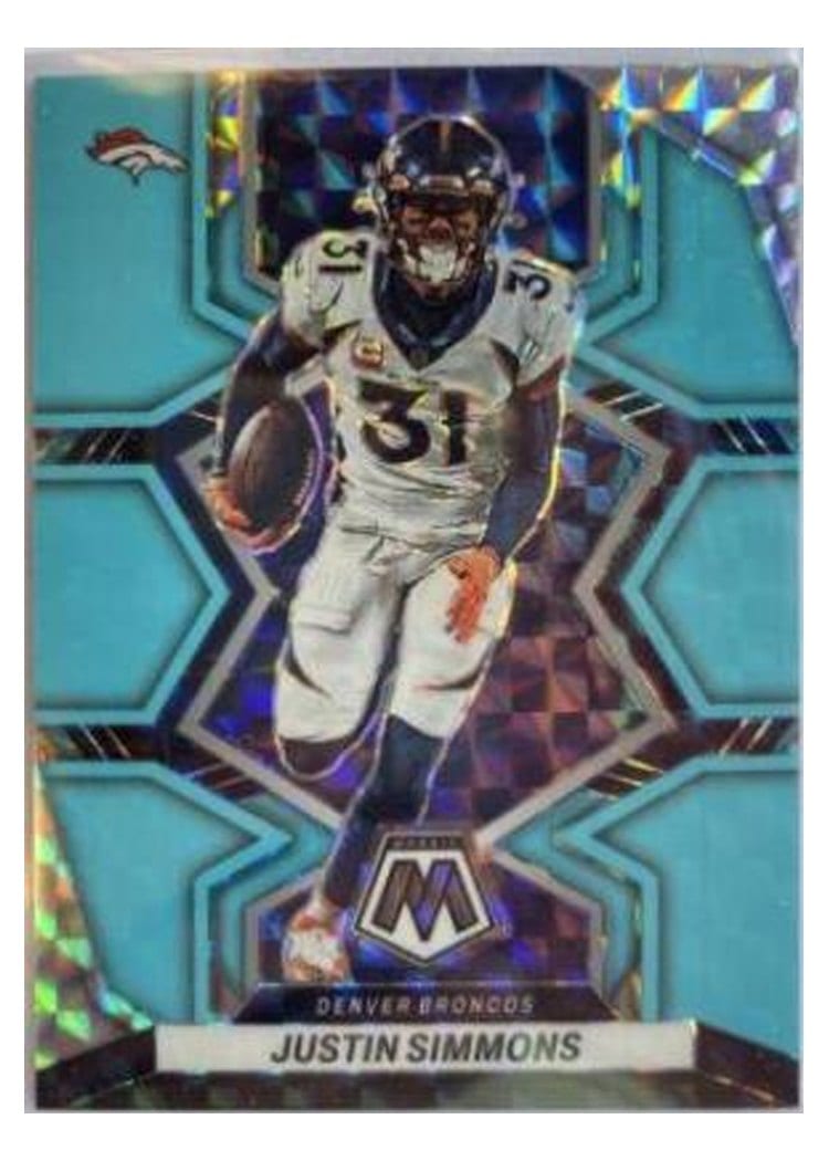 2022 Panini Mosaic Base Set Justin Simmons #62 card