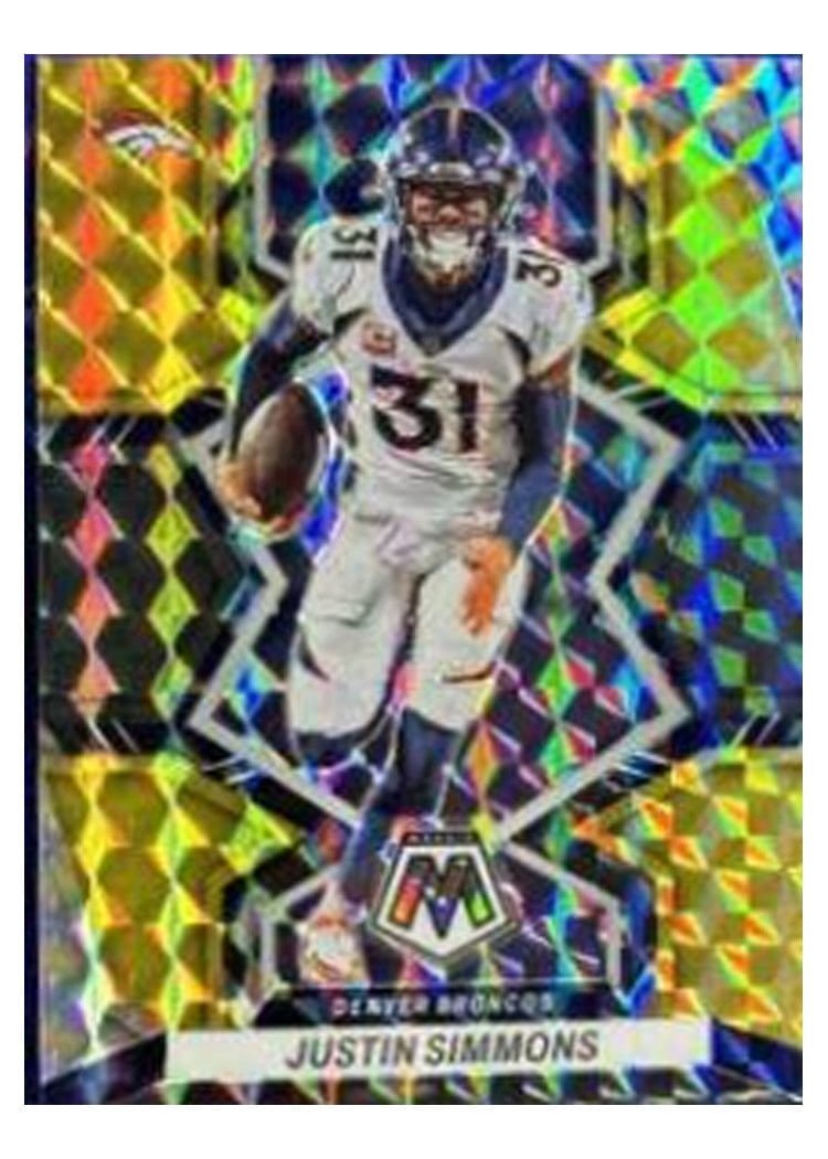2022 Panini Mosaic Base Set Justin Simmons #62 card