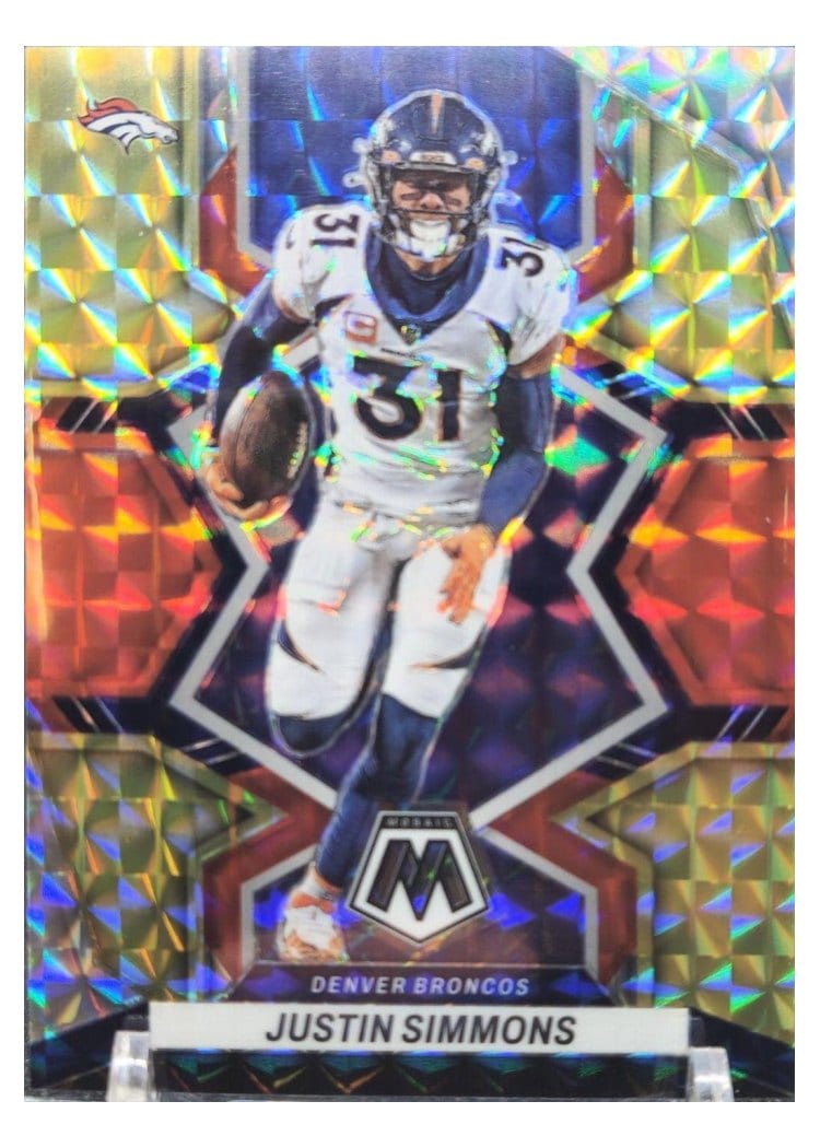 2022 Panini Mosaic Base Set Justin Simmons #62 card