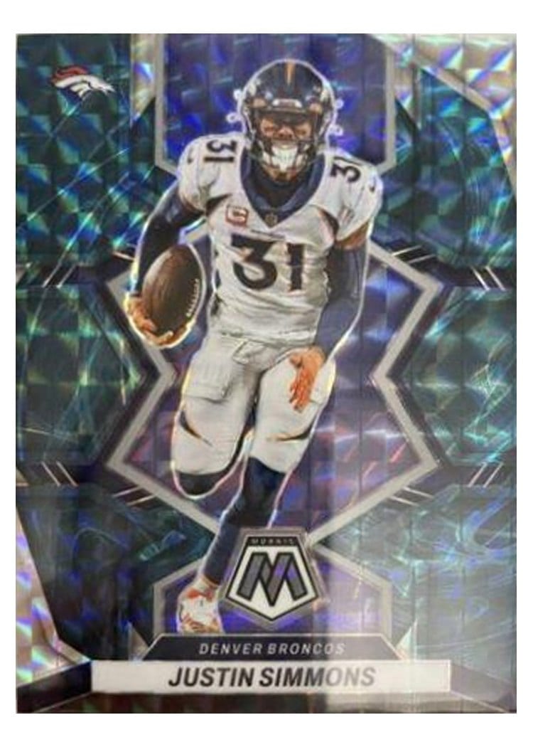 2022 Panini Mosaic Base Set Justin Simmons #62 card