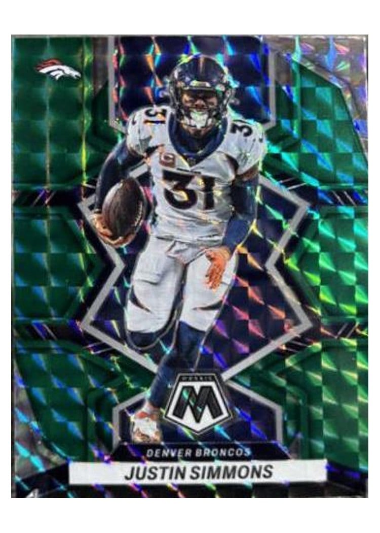 2022 Panini Mosaic Base Set Justin Simmons #62 card