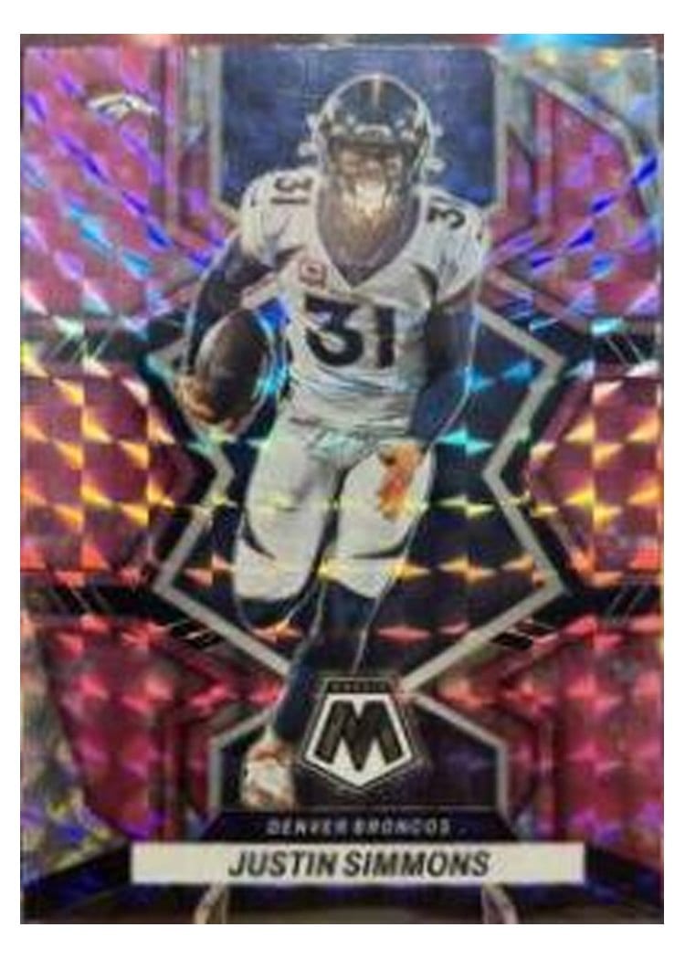 2022 Panini Mosaic Base Set Justin Simmons #62 card