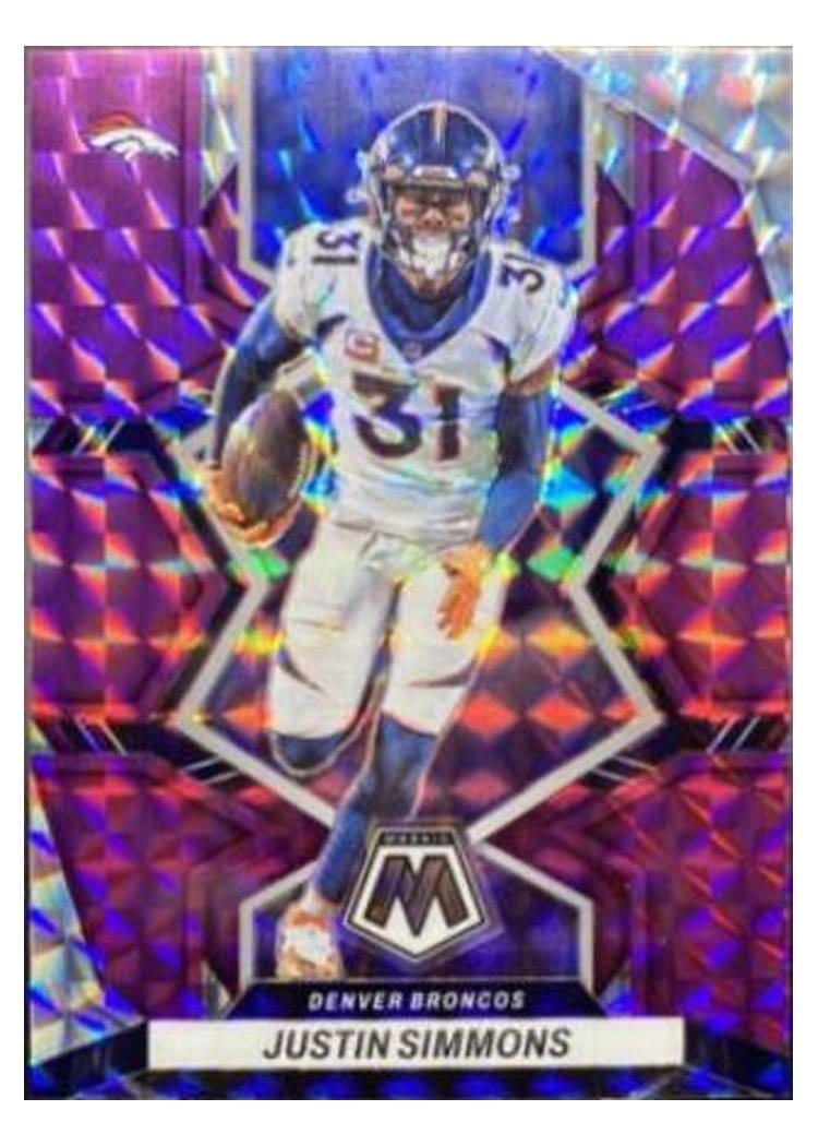 2022 Panini Mosaic Base Set Justin Simmons #62 card