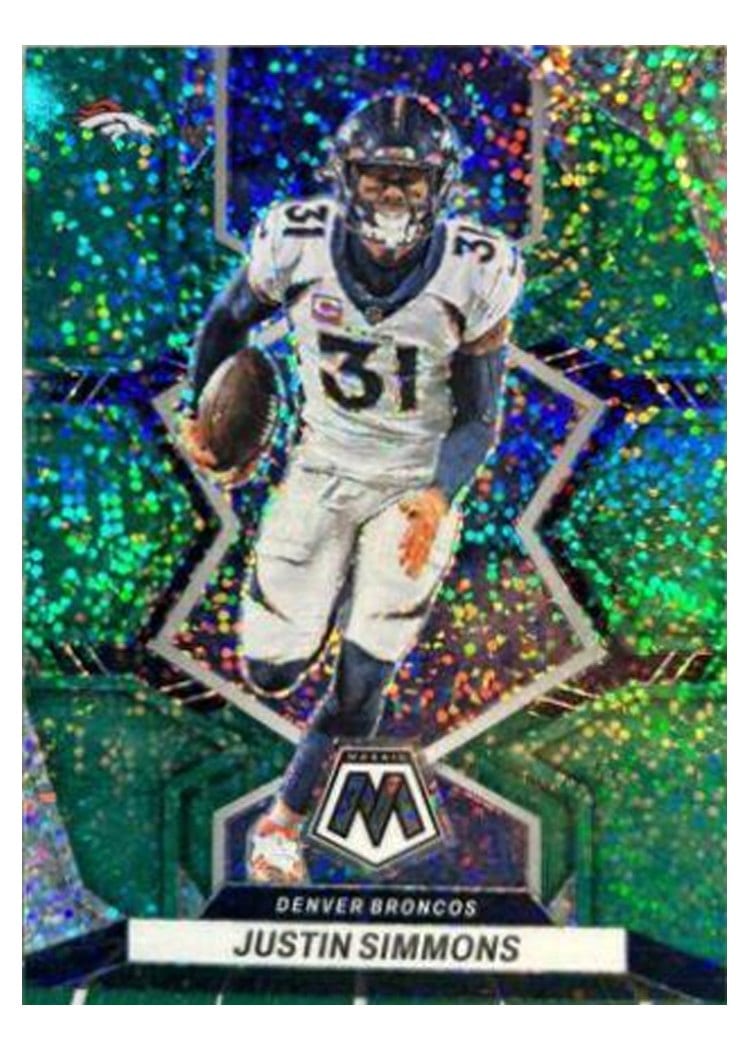2022 Panini Mosaic Base Set Justin Simmons #62 card