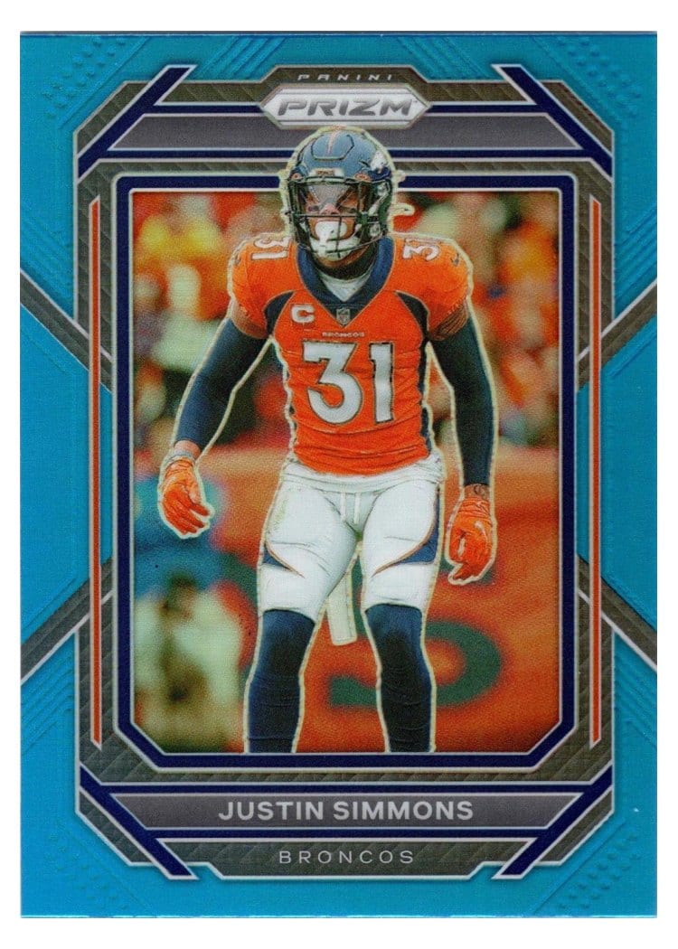 2022 Panini Prizm Base Set Justin Simmons #91 card