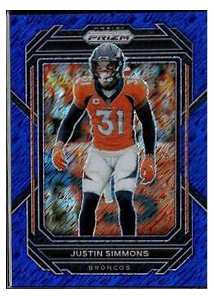2022 Panini Prizm Base Set Justin Simmons #91 card