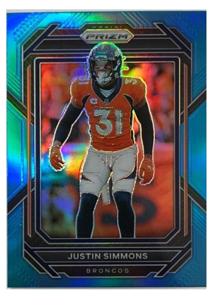 2022 Panini Prizm Base Set Justin Simmons #91 card