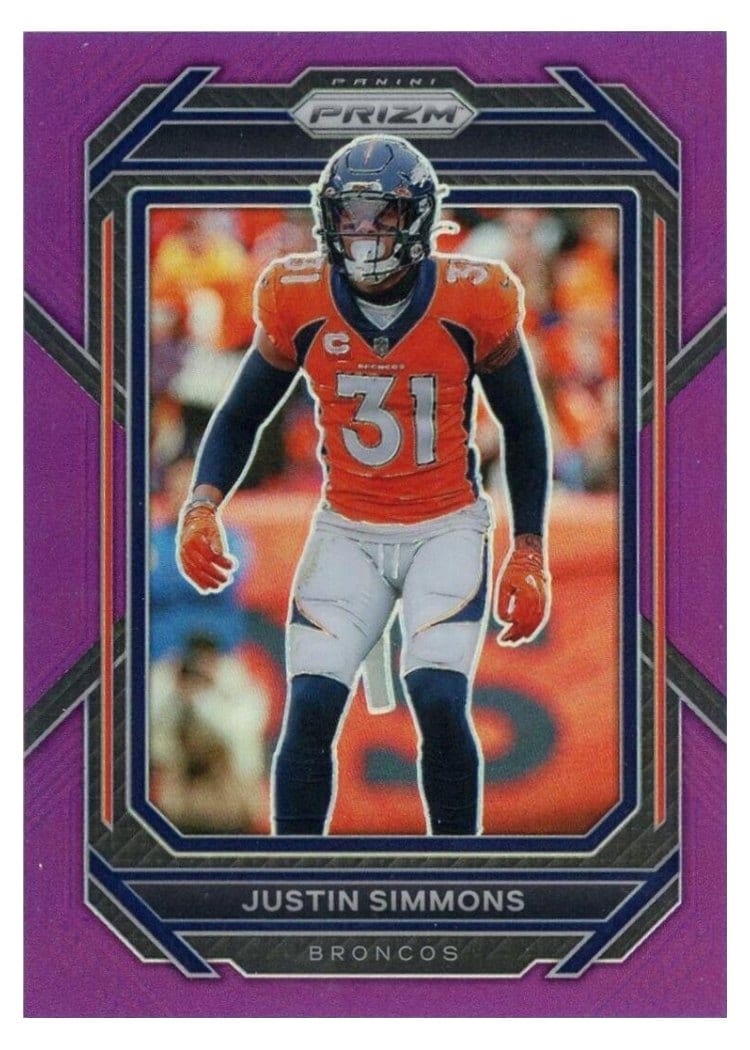 2022 Panini Prizm Base Set Justin Simmons #91 card