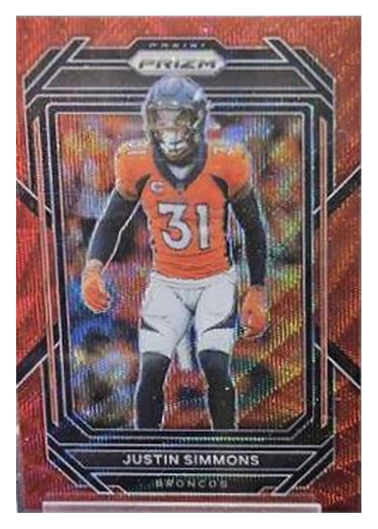 2022 Panini Prizm Base Set Justin Simmons #91 card