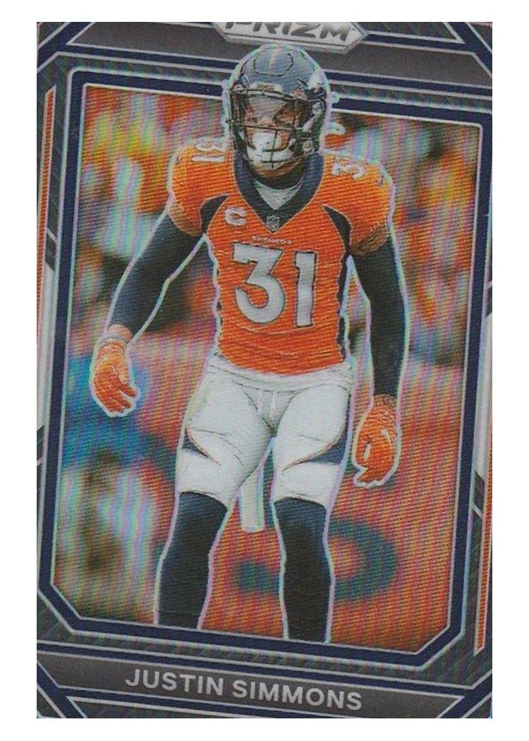 2022 Panini Prizm Base Set Justin Simmons #91 card