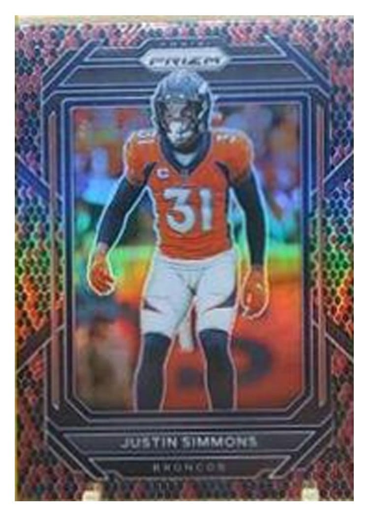 2022 Panini Prizm Base Set Justin Simmons #91 card