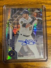2020 Topps Chrome Update Autograph Justin Smoak #USA-JSM card
