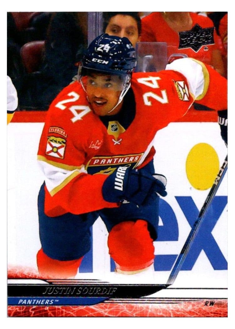 2024-25 Upper Deck Base Set Justin Sourdif #320 card
