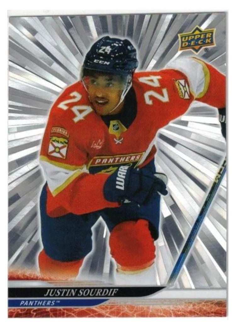 2024-25 Upper Deck Base Set Justin Sourdif #320 card