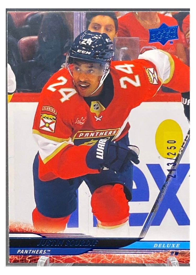 2024-25 Upper Deck Base Set Justin Sourdif #320 card