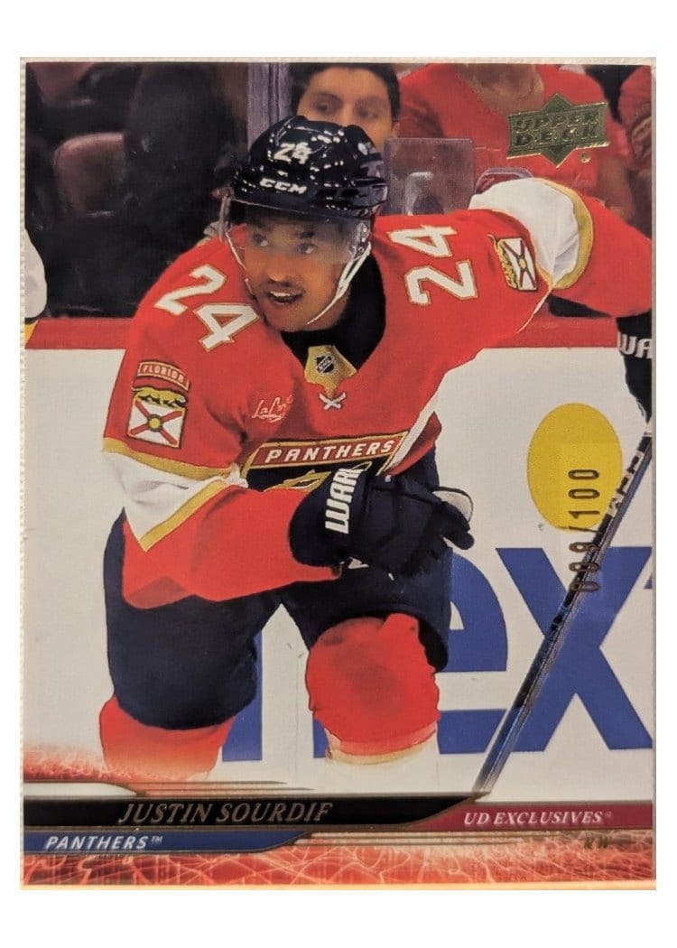 2024-25 Upper Deck Base Set Justin Sourdif #320 card