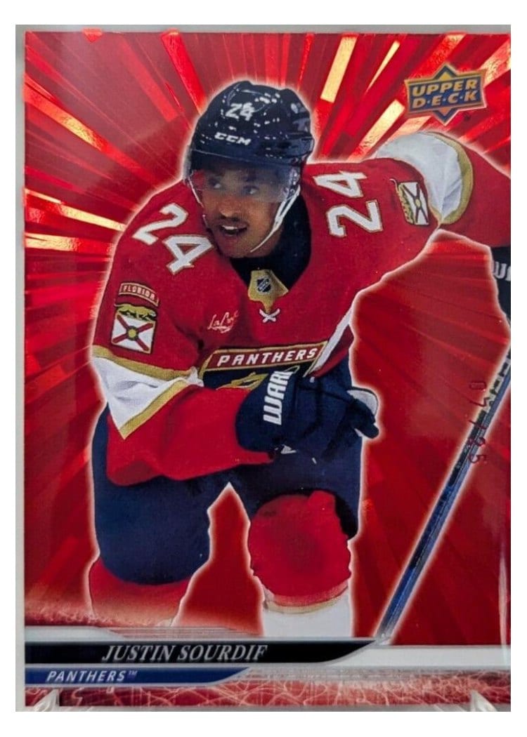 2024-25 Upper Deck Base Set Justin Sourdif #320 card