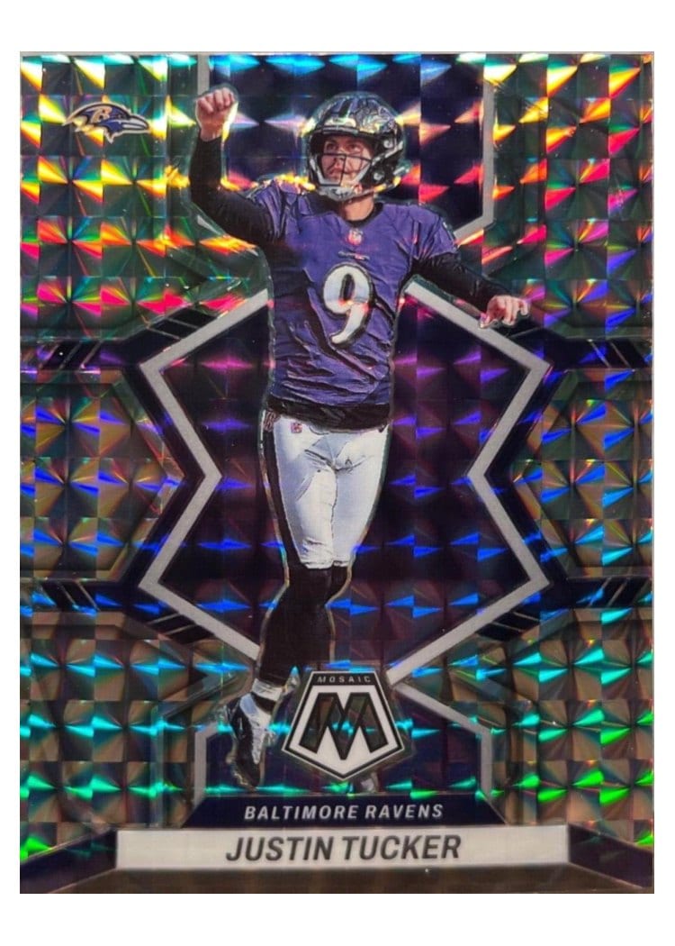 2022 Panini Mosaic Base Set Justin Tucker #18 card