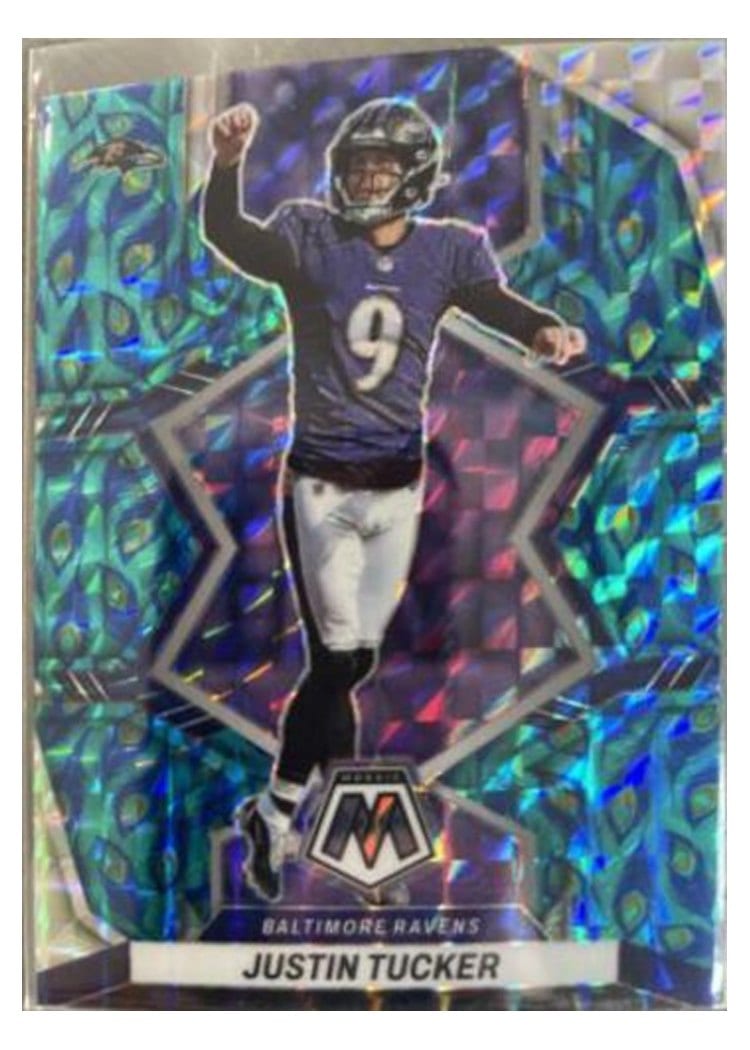 2022 Panini Mosaic Base Set Justin Tucker #18 card