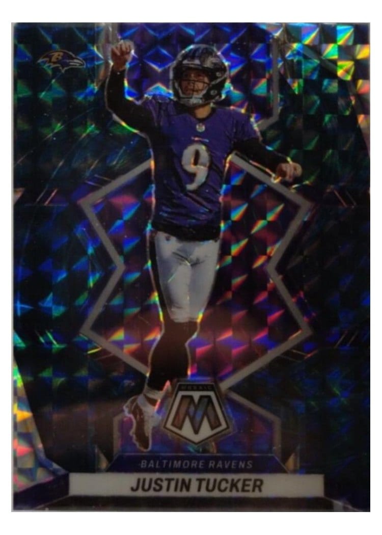 2022 Panini Mosaic Base Set Justin Tucker #18 card