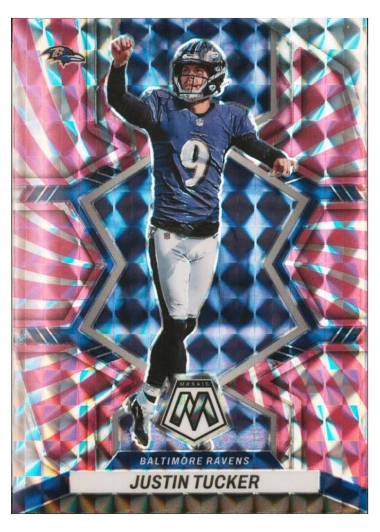 2022 Panini Mosaic Base Set Justin Tucker #18 card