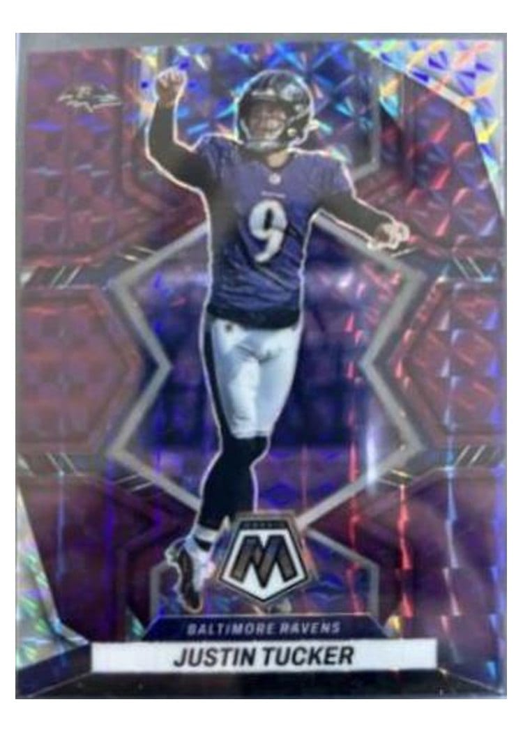 2022 Panini Mosaic Base Set Justin Tucker #18 card
