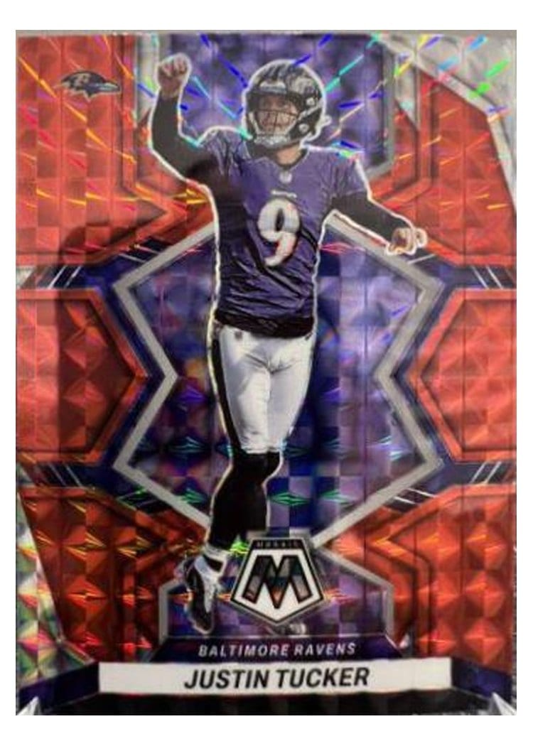 2022 Panini Mosaic Base Set Justin Tucker #18 card