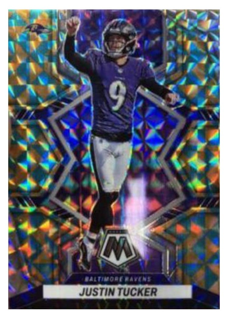 2022 Panini Mosaic Base Set Justin Tucker #18 card