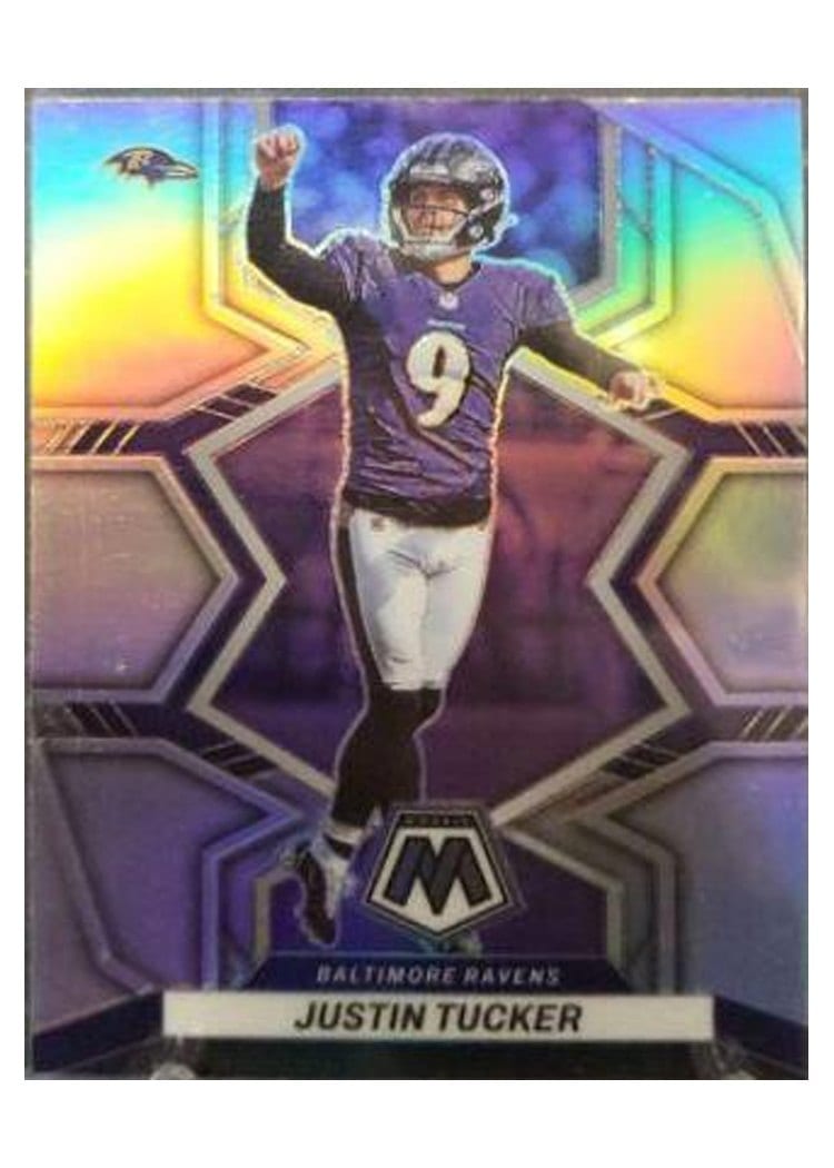 2022 Panini Mosaic Base Set Justin Tucker Silver #18 card