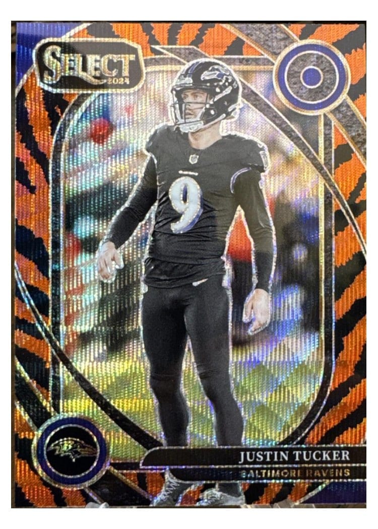 2024 Panini Select Base Set Justin Tucker Tiger Prizm #274