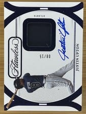 2024 Panini Flawless Prime Patch Autographs (Horizontal) Justin Upton #PPH-JU card