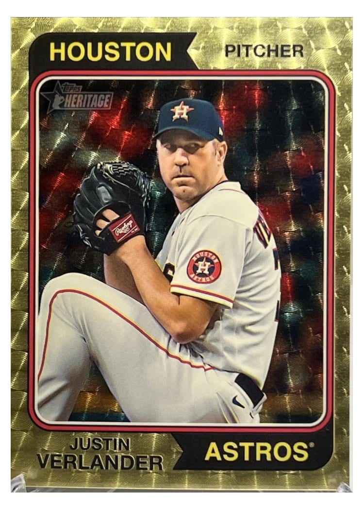 2023 Topps Heritage Base Set Justin Verlander #645 card