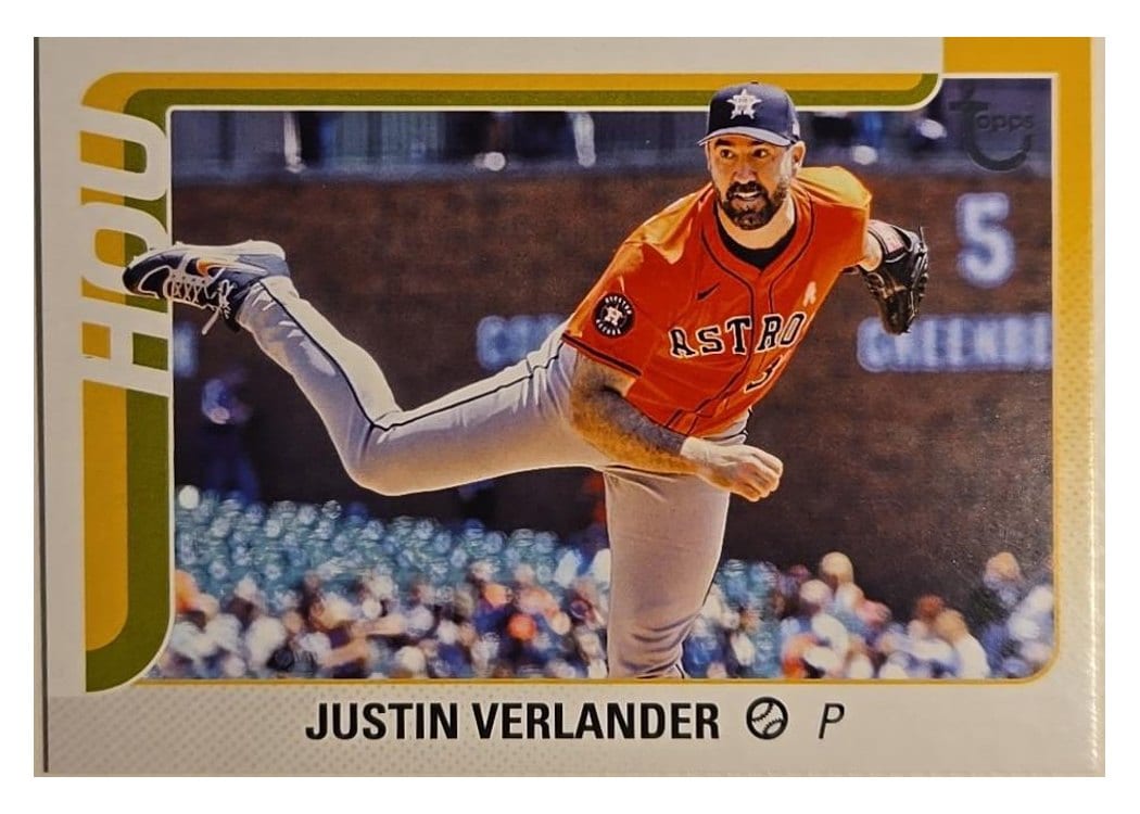 2025 Topps Base Set Justin Verlander #118 card