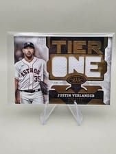 2025 Topps Tier One Die-Cut Relics Justin Verlander #T1RD-JV card