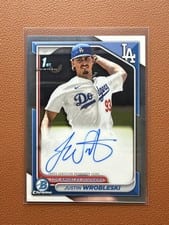 2024 Bowman Chrome Prospects Autographs Justin Wrobleski #CPA-JWR card