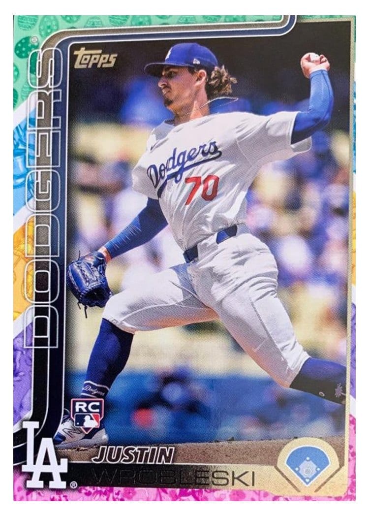 2025 Topps Base Set Justin Wrobleski Tin Variations #204 card