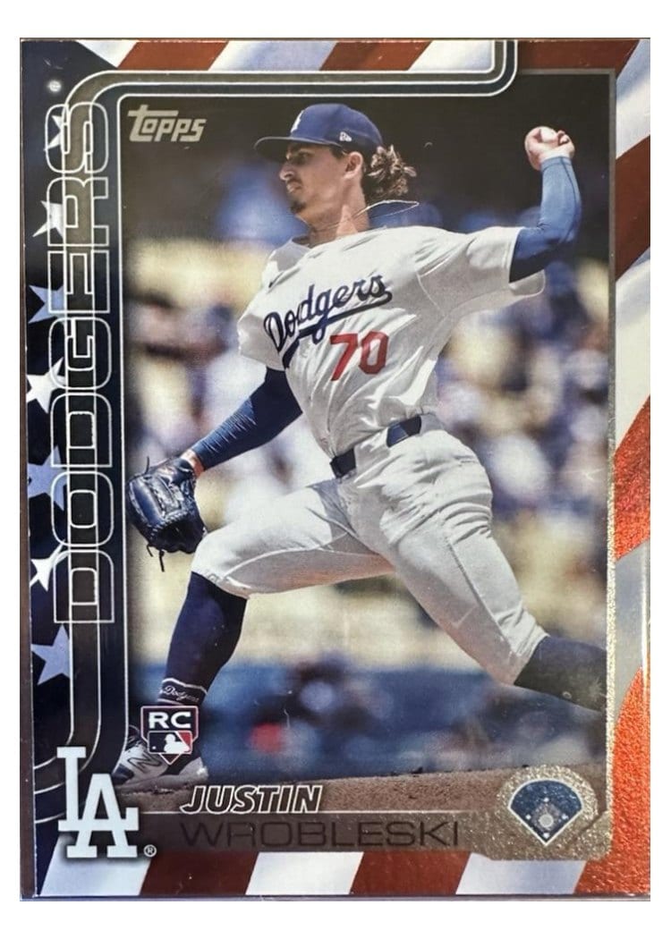 2025 Topps Base Set Justin Wrobleski #204 card