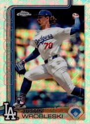 2025 Topps Chrome Logofractor Edition Base Set Justin Wrobleski #38 card